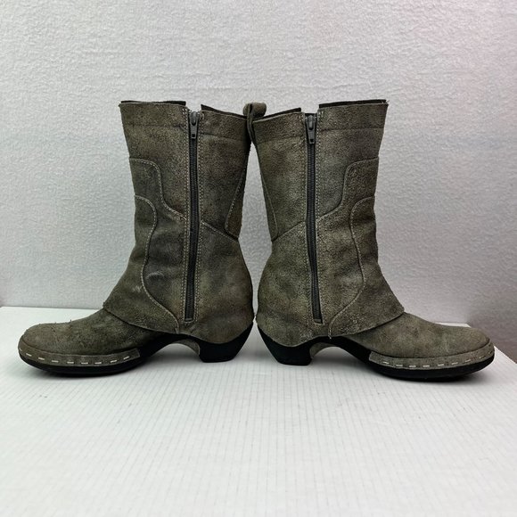 Merrell Drizzle Mid Calf Boots Gray Suede Size:8 Waterproof - Picture 9 of 15